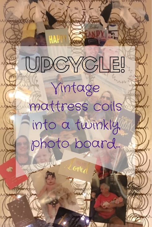 DIY Upcycle: Vintage Mattress Coils into a Photo Board